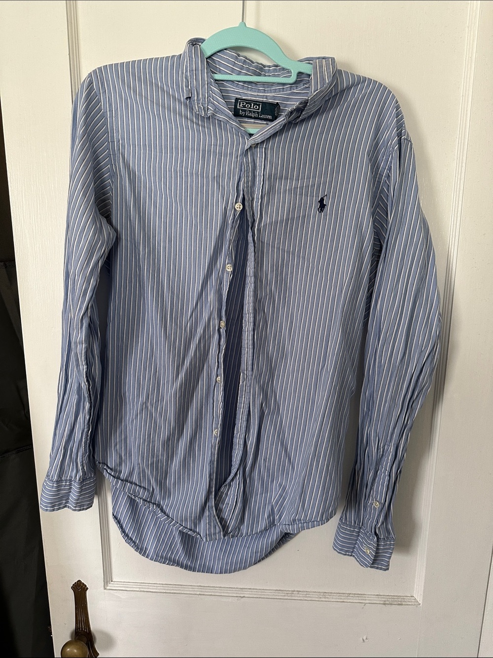 Polo by Ralph Lauren Light Blue & White Stripe Button-Down Shirt